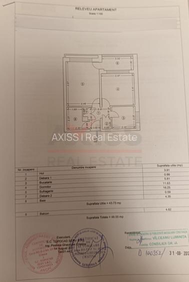 Ap 2 camere decomandat | Tomis 1 | et. 6/9 | Flamanda | gaze | cls. energetica A - 1