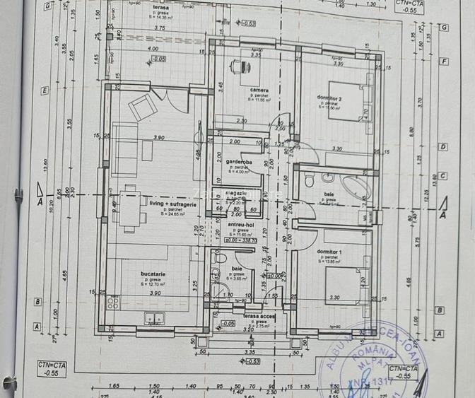 Casa 1 Nivel 107 mp utili - 4 camere - 500 mp teren - 7
