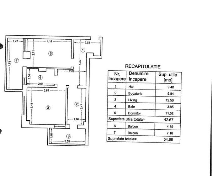 Apartament 2 camere decomandate in spate la Kauffland Pacurari - 7