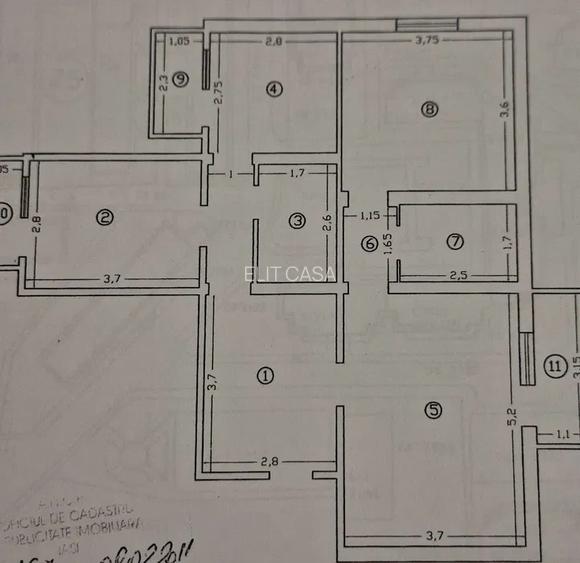 3 camere decomandat, etaj 1, zona Tigarete - 8