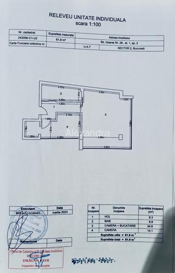 Apartament 2 camere de închiriat în imobil nou pe str.Icoanei  nr.28 - 13
