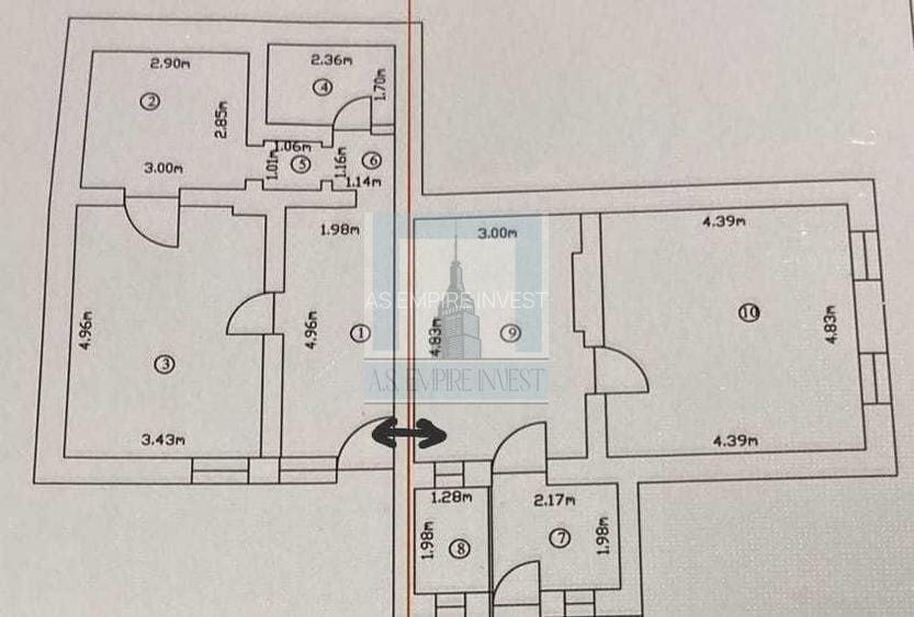 Apartament 4 camere la casă, - zonă Grivitei/Brașov - 8