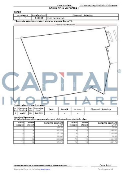 COMISION 0! Teren de vanzare  la 15 km de Cluj Napoca  - 2