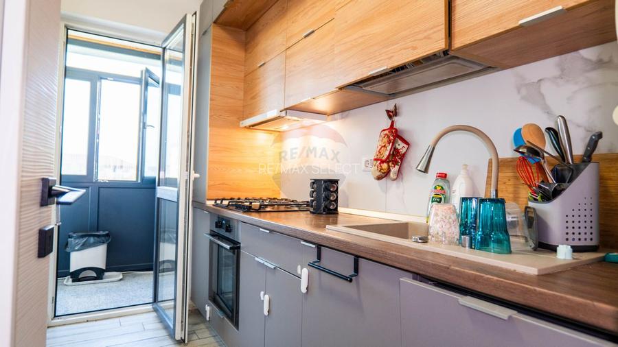 Dobroesti - vanzare apartament 2 camere mobilat complet, cu terasa - 10