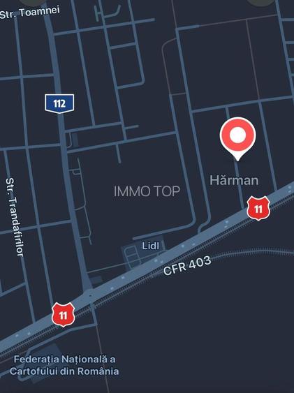Teren intravilan de vanzare - Harman - 1000 mp - 2