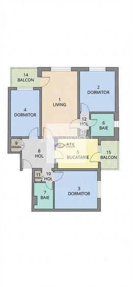Apartament 4 camere-Calea Rahovei-Liceu Dimitrie Bolintineanu-Etaj 1 - 8