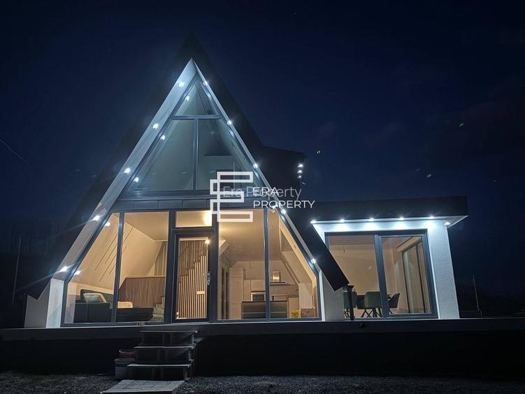 Casă nouă la cheie, tip A-frame, intabulată, în Șura Mare - 12