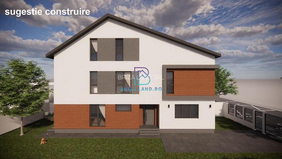 Bucurestii Noi, zona Strabuna, teren 400mp, d=10.9m liber - 2