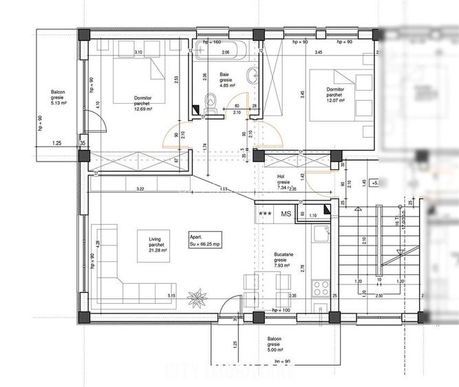 Confort si liniste pentru familie, Apartament 3 camere, 2 balcoane, parcare, Flo - 21