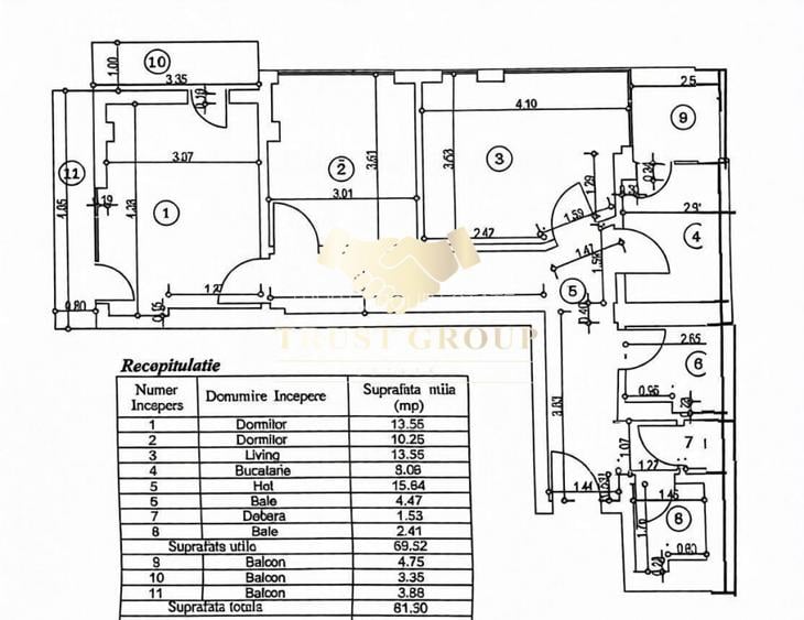 Apartament 3 camere Matei Voievod - bloc boutique - loc de parcare - 11
