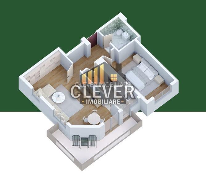 Living 25mp + Balcon 13mp | Apartament Nou 2 Camere in Pallady - 5
