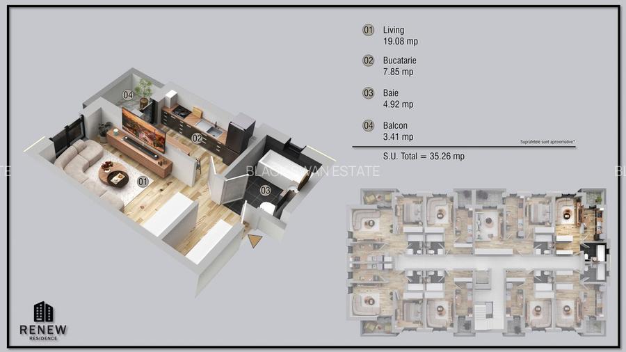 Garsoniera in zona Militari Residence finalizare aprilie 2026 - 3