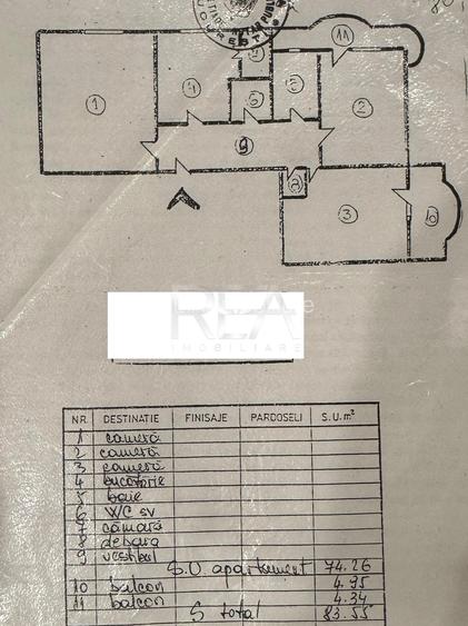 3 camere Unirii decomandat,centrală,parcare,et. 6,an 1995,metrou,83 mp - 9
