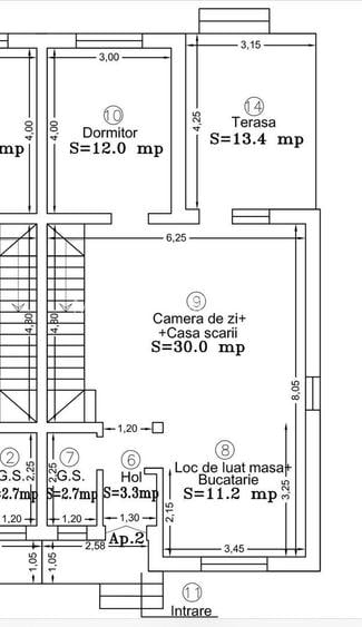 Duplex 4 camere langa asfalt - LIDL - 9