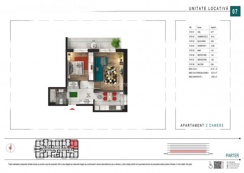 2 cam Decomandat | Centrala termica proprie | Metrou Teclu - 2