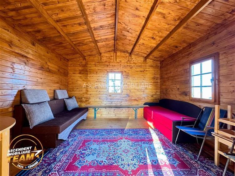 Casuta din lemn,cu 520mp teren intravilan,zona linistita,aproape de oras,Sancrai - 3