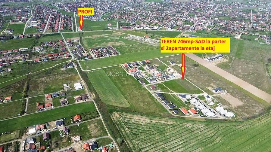 Teren Moșnița – SAD la parter, 2 ap la etaj, utilități - 2