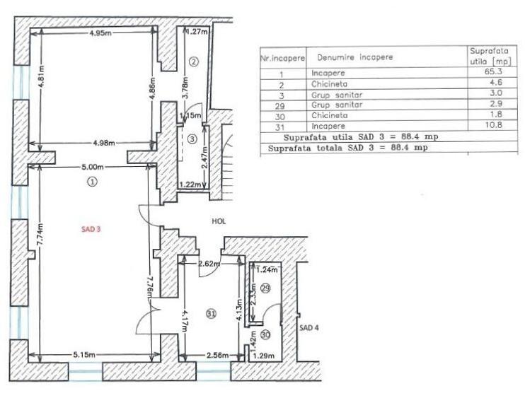 Spatiu birouri - 89 mp I zona Ultracentrala - Piata Unirii - 1