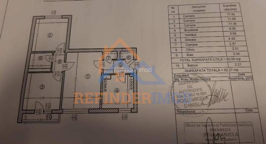 Apartament de vanzare cu 3 camere, zona Baba Novac - 11