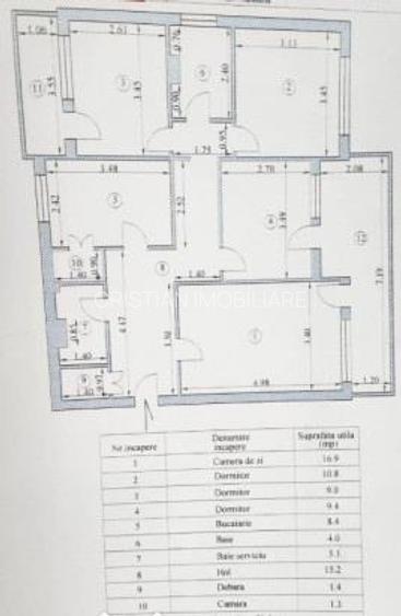 SPATIOS!! Ap 4 cam, conf 1 decomandat, 95 mp, bloc 1980 Garii - 10