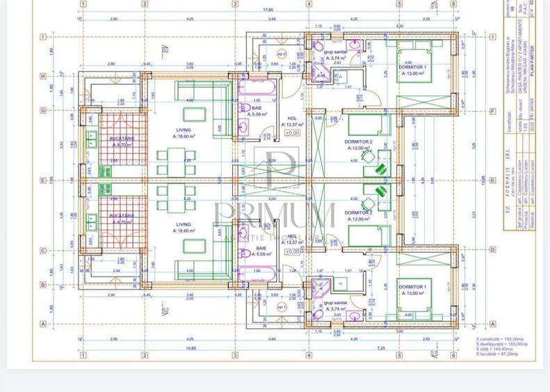 Duplex pe parter - 2 dormitoare - zona buna - 6
