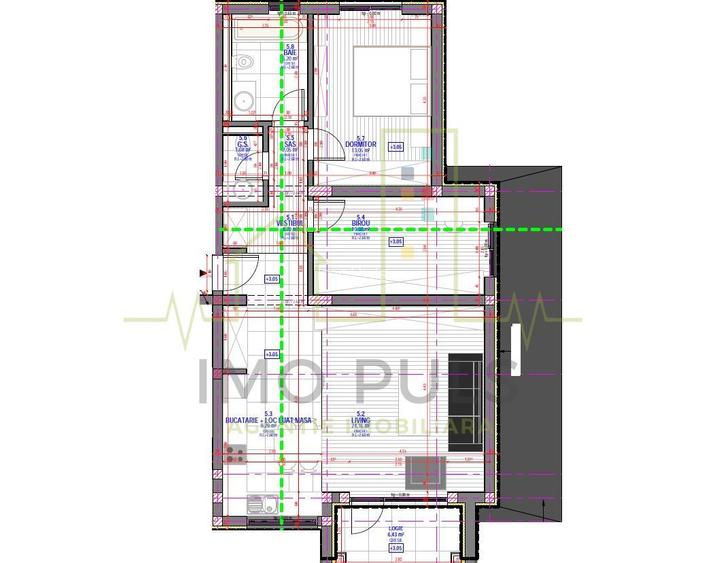 3 Camere. Etaj 1. Mobilat si utilat. 2 locuri de parcare. 2 Bai. 2 Balcoane - 1