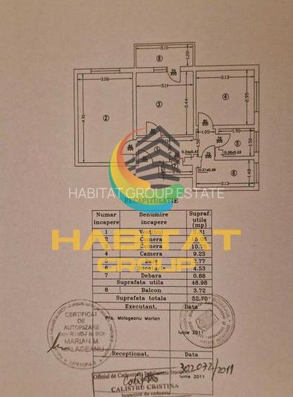 Mutare Rapida! Apartament Decomandat De 3 Camere 52.7mp Zona Giurgiului - 1