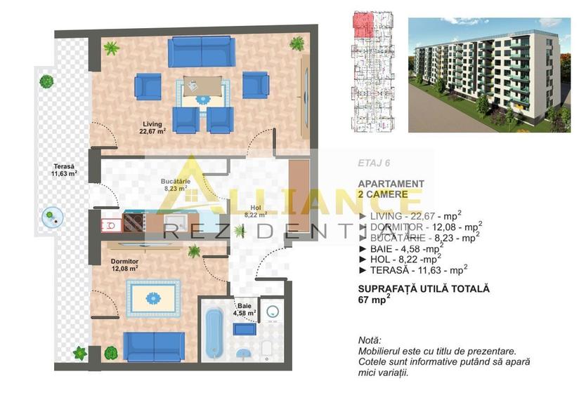 🔥 APARTAMENT 2 CAMERE | 67 MP |  DRUMUL BINELUI
