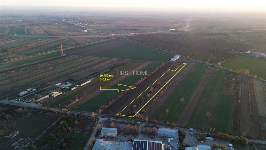 Teren 10.450 mp, D=28 ml, langa AUTOSTRADA A7 - 3