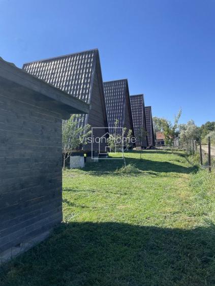 Teren 829 mp autorizatie de constructie 4 cabanute A-frame in Tocile - 4