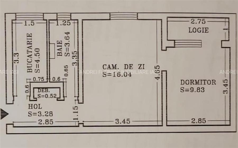 Apartament cu 2 camere - 2