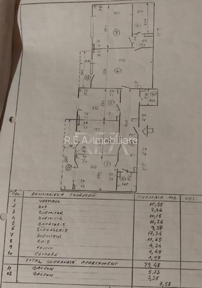4 camere Calea Moșilor,inst. schimb.,et. 6,an 1982, 87 mp, renovat - 8