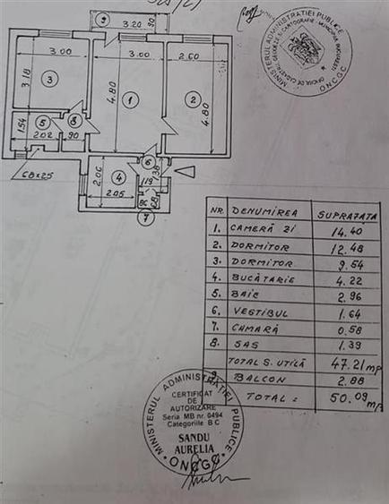Apartament 3 camere Salajan