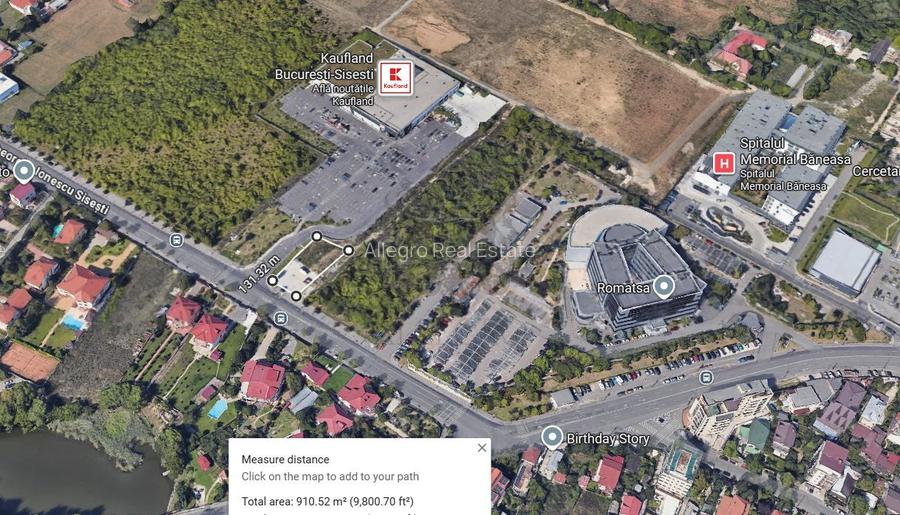 Teren Stradal | 910 mp | Langa Kafuland Sisesti | Deschidere 20m - 2