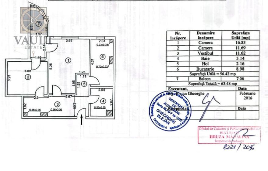 Apartament 2 camere - ETAJ 1 - zona BRANCOVEANU - 1