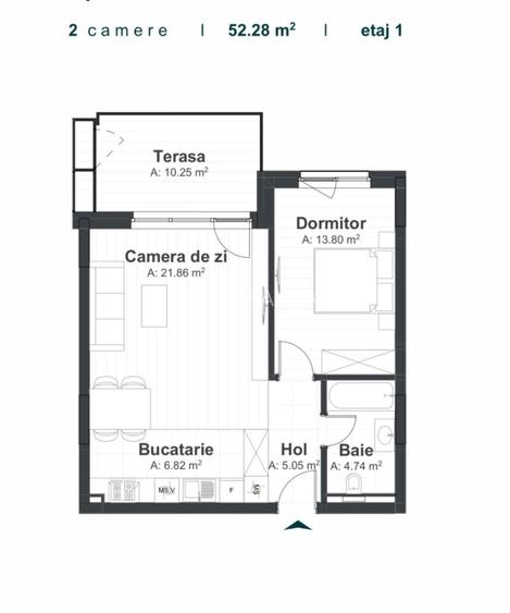 Apartament 2 camere zona The Office  - 11
