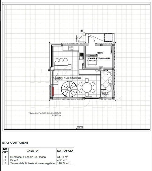 Penthouse Buna Ziua, 150 mp utili  + 200  mp terasa, SMART HOME - 11