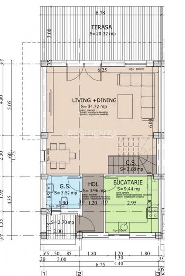 Triplex modern 4 camere Pantelimon Penny curte 250 mp terasa Mobilat - 9