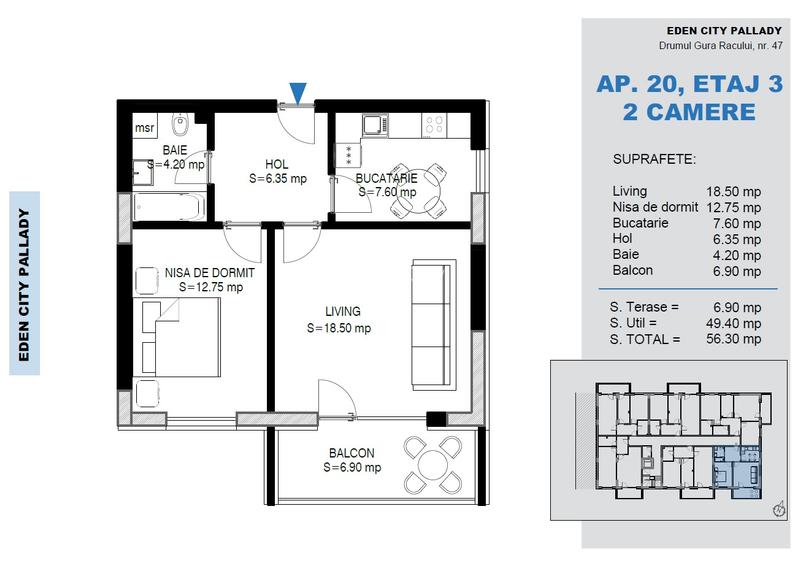 Apartament cochet decomandat , bloc mic - 5