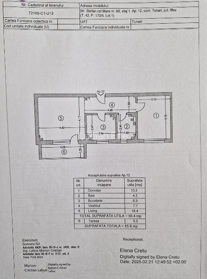 Apartament 2 Cam. | 56MP Utili | Loc Parcare Inclus | Complet mobilat si utilat - 12