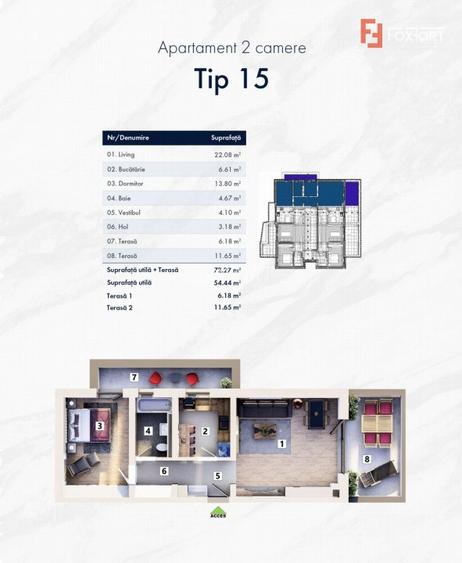 Variante apartamente 2 camere cartier nou zona Mehala - ID V4927 - 21