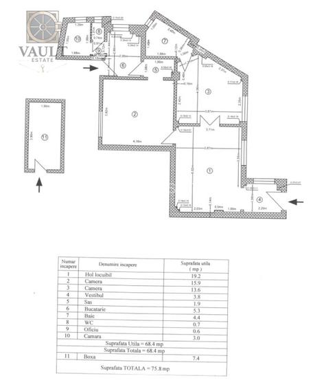 Apartament 3 camere - 3 minute de metrou - Unirii - U3 - 12