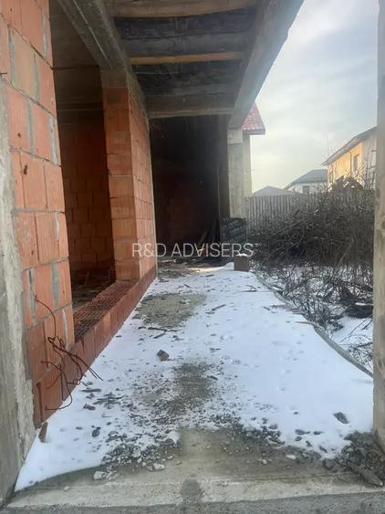 Casa in constructie / 1.328 mp teren / AC valabila / Otopeni 9 Mai - 11