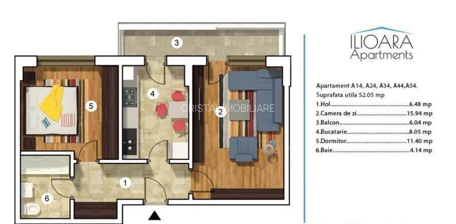 Apartament 2 camere mobilat premium, balcon mare, metrou Nicolae Grigorescu - 14