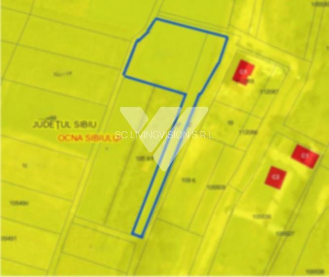 Teren intravilan 1670 mp cu vedere spre lacuri Ocna Sibiului - 10