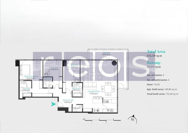 FLOREASCA UP SITE | APARTAMENT EXCLUSIVIST | 4CAMERE | 172MP | ETAJ 15 - 1