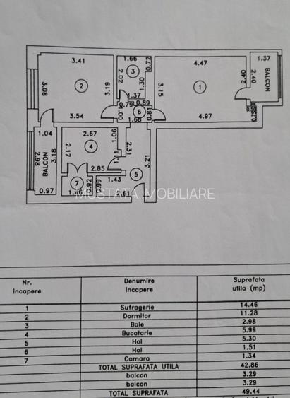 Apartament 2 camere confort 1 decomandat, Garii Marna, 2 balcoane. - 5