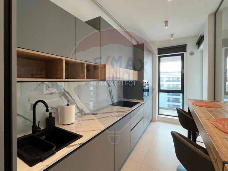 2 camere Nusco City, Pipera-Aviatiei, complet mobilat, parcare inclusa - 8