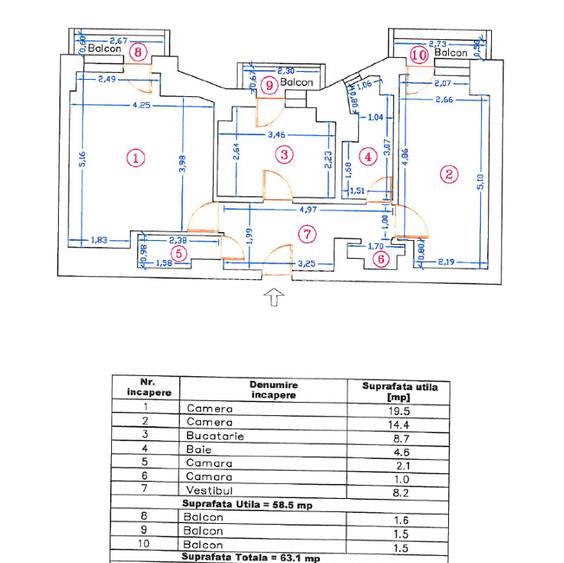 Piața Unirii - Fântâni  - 2 camere - ideal locuit/ investiție - 15