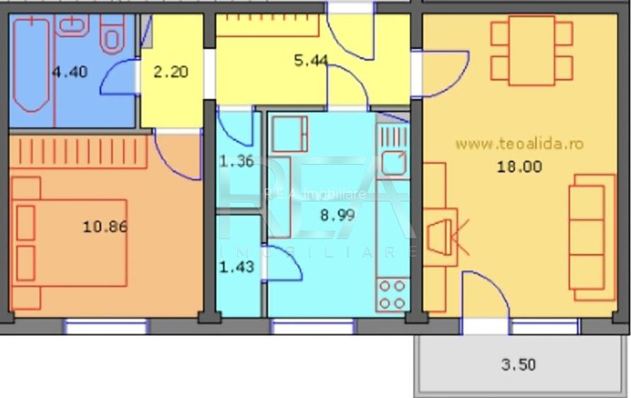 2 camere, 1/10, bloc 1980-Lujerului-Drumul Timonierului - 3